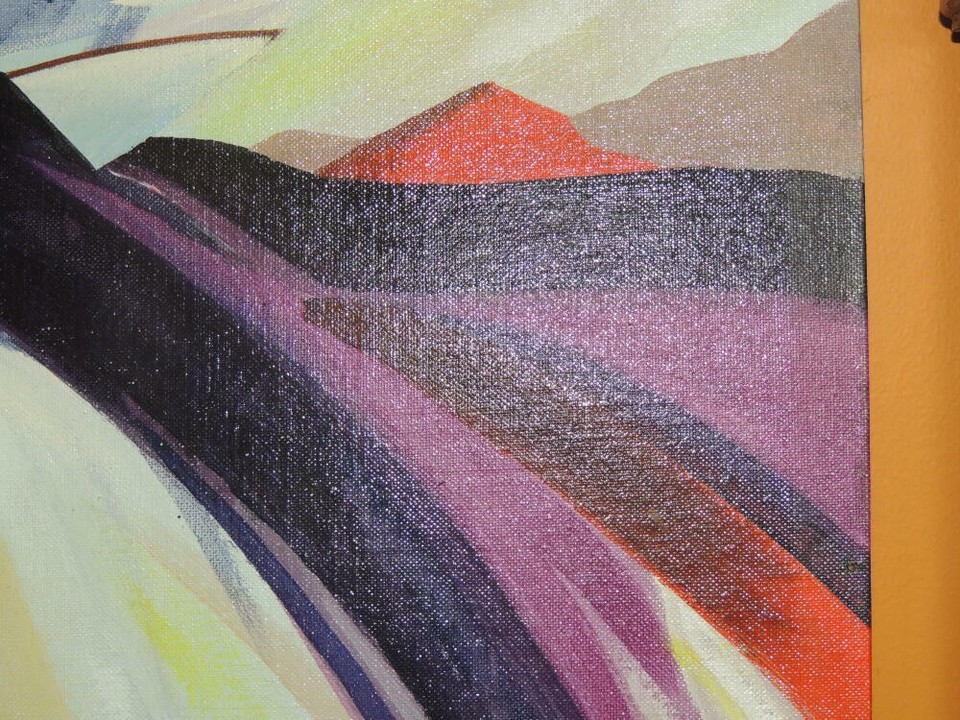 Painting signed 20x16 S Kamen Canvas expressionist Samuel Sam Sailing San Diego Item image 4