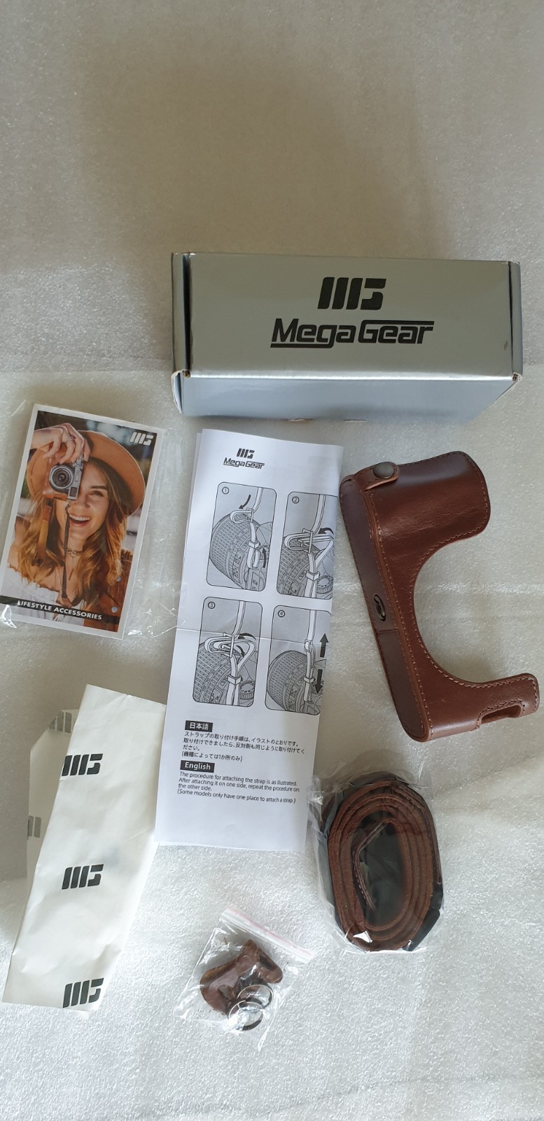 MegaGear Leather Camera Half Cover Case - Brown - $19.95