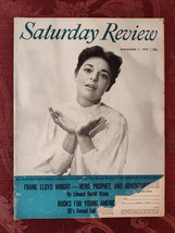 SATURDAY REVIEW November 7 1959 Anne Bancroft MIracle Worker Frank Lloyd Wright - £17.26 GBP