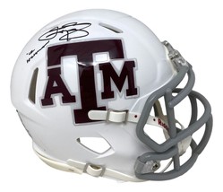 Johnny Manziel Signé Texas A&amp;M Blanc Mini Vitesse Casque 12 Heisman Bas ITP - £76.25 GBP