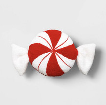 Wondershop Christmas Peppermint Candy Plush Throw Pillow Home Decor Targ... - £23.29 GBP