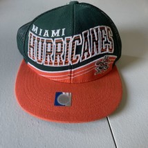 Miami Hurricanes Hat Spell Out Green Orange Mascot Embroidered SnapBack ... - $14.03