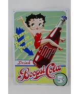 Betty Boop 1997 Drink Boopsi Cola 9.5&quot; x 13&quot; Tin Sign - £14.46 GBP