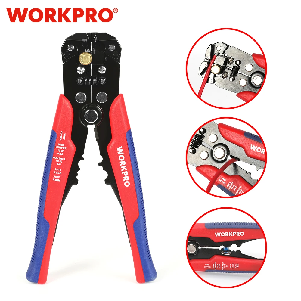 WORKPRO Cper Cable Cutter Automatic Wire Stripper Multifunction Strippin... - £287.26 GBP