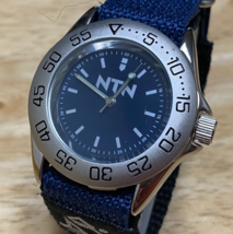 NTN By Matsuda Silver Blue Rotating Bezel Canada Analog Quartz Watch~New Battery - £30.01 GBP