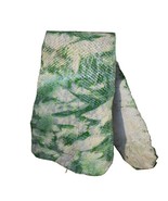 a lot of TWO authentic Aurora Salmon Skins Leather Lifted Scales Green - $367.20 MXN