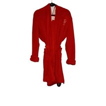 Victoria Secret Logo Red Plush Fleece Robe with Sherpa Hood Soft Lounge ... - $15.00