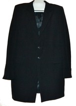 Verri Black Men&#39;s Italy Wool Two Button Jacket Blazer Sz US 46 EU 56 $ 425 - $214.69
