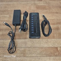 Sabrent 10-Port 60W USB 3.0 Hub Charging Station + 5V/2A iPad/iPhone HB-... - $26.50