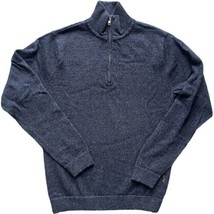 Patagonia Lambswool Blend 1/4 Zip Sweater Wool High Neck Pullover Navy M... - £20.59 GBP