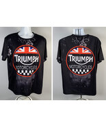 Triumph Motorcycles T Shirt Mens XXL Polyester Spandex Bif Logo - $24.95