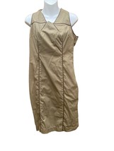Attention olive green and Flare Sleeveless dress side zip sz 8 - £11.67 GBP