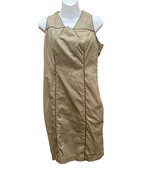 Attention olive green and Flare Sleeveless dress side zip sz 8 - £11.59 GBP