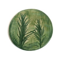 round ceramic coasters, unique birthday gifts for plant lover, leaf coaster - £22.33 GBP