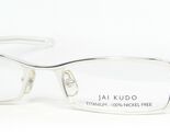 Neu Jai Kudo 1481 T12 Glänzend Silber Brille Metall Rahmen 50-17-135mm - $56.42