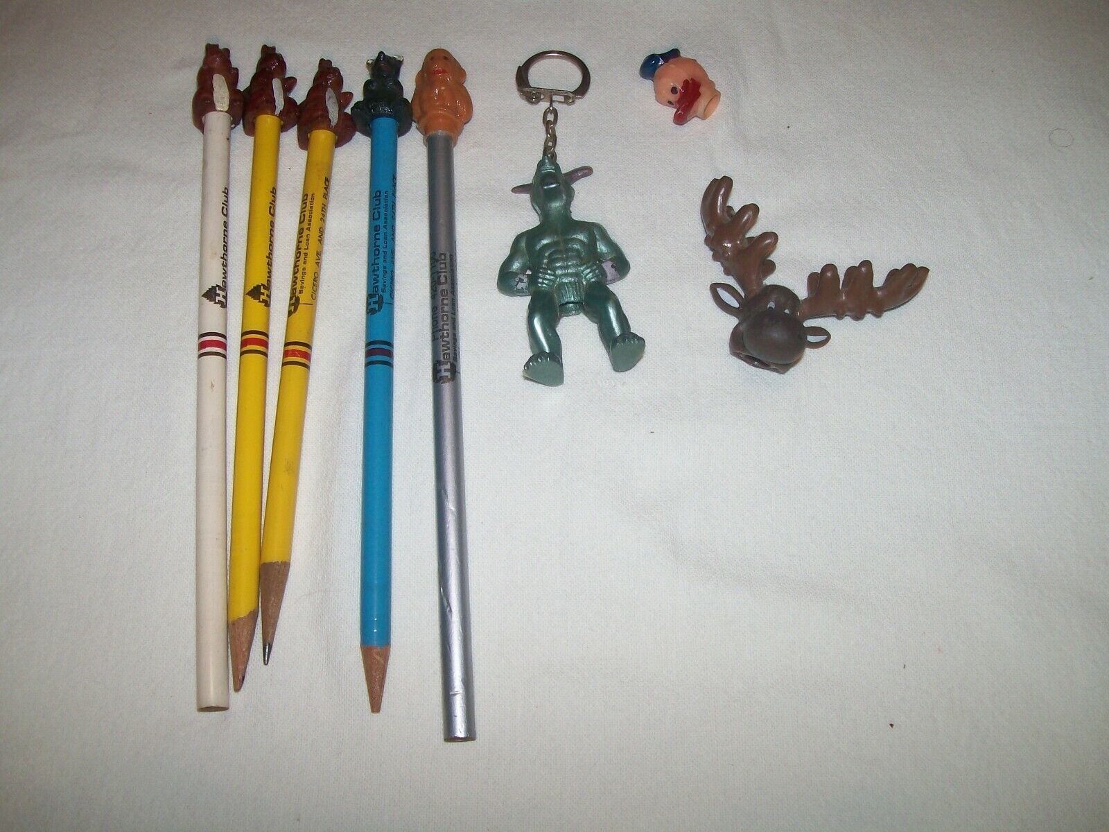Primary image for Lot of Vintage Pencil Toppers most Hong Kong C.H. Dakin