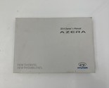 2014 Hyundai Azera Owners Manual Handbook OEM I03B28013 - $26.99