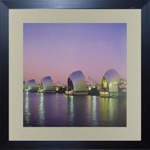 Thames Barrier, London - Framed Picture 16&quot; x 16&quot; - £39.83 GBP