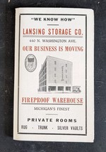 NOS Vintage LANSING Storage Co. Sewing Needle Book - Michigan Advertisement - £9.71 GBP