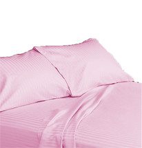 15 &quot; Pocket Pink Stripe Sheet Set Egyptian Cotton Bedding 600 TC choose ... - £52.14 GBP