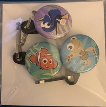 Finding Nemo 3 Pack Zipper Pulls Nemo Dory Crush Disney Movie Club Exclusive NEW - £3.53 GBP