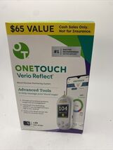 OneTouch Verio Reflect Blood Glucose Monitoring System + 25 Strips - Exp... - $19.70