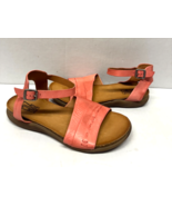 MIZ MOOZ WOMEN&#39;S  ANKLE  BUCKLE SANDALS CORAL 37EU / 7US  # A-93 - $44.52