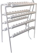 Ladder-type Hydroponic 70 Sites Plant Kit Grow System -4 Layer 2 Rows 8 Pipes  - £80.18 GBP