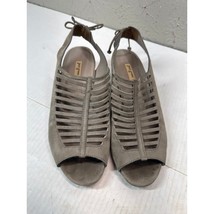 Paul Green Trisha Slingback Sandals Beige Tan Peep Toe Strap Block Heel ... - $745.43 MXN