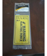 Dare Products 1614-3 Yellow Plastic Electric Fence Warning Sign 8 H x 4 ... - $275.74 MXN