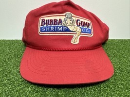 Vintage Bubba Gump Shrimp Co. Mohr’s Unisex Cap Adjustable Hat Snapback Red OSFA - £11.85 GBP