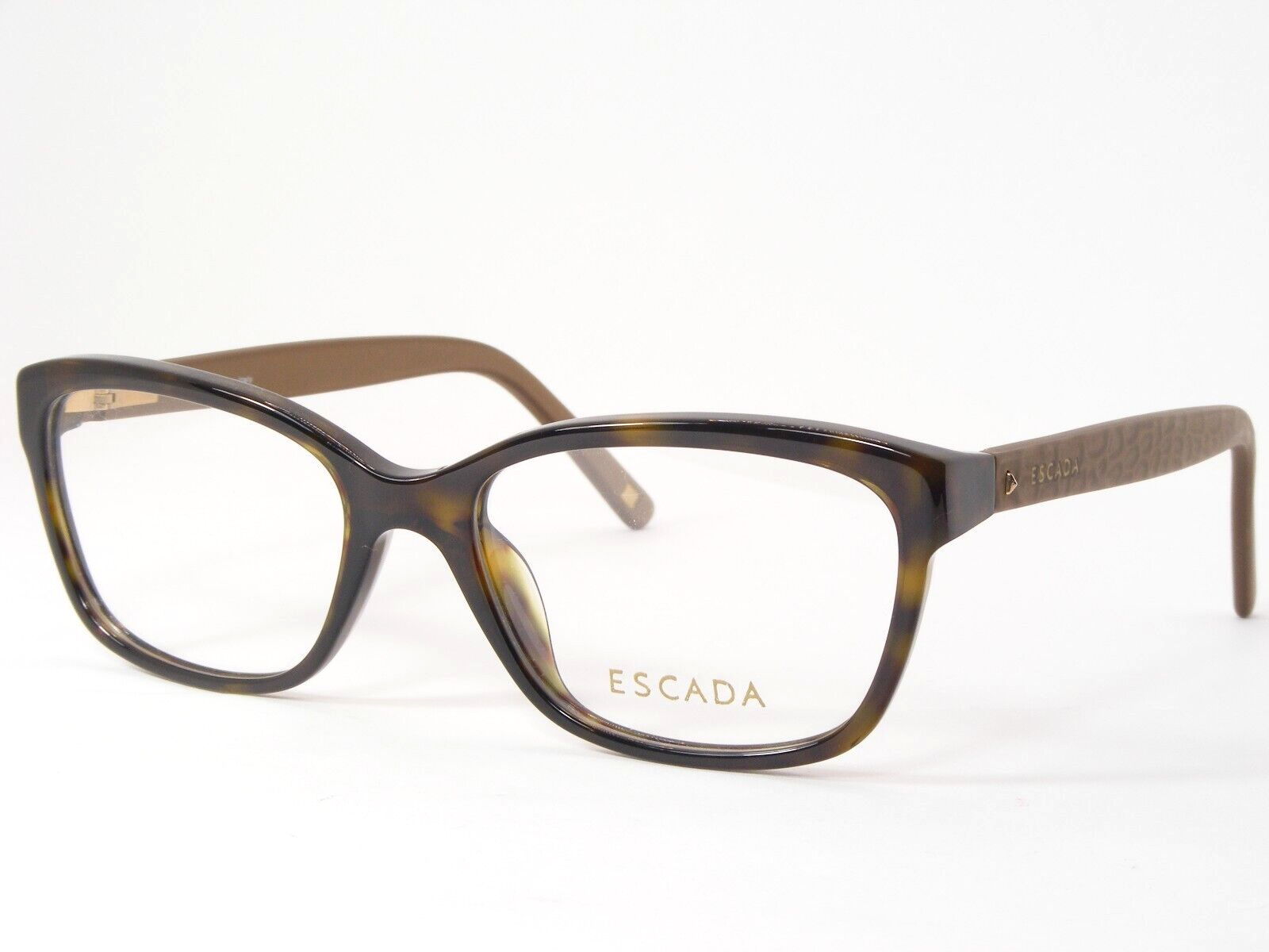 ESCADA VES 303 0722 Havane Unique Rare Lunettes Monture 53-17-135 Italie - $106.02