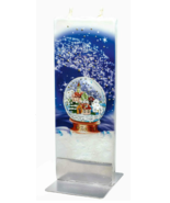 Flatyz Twin Wick Unscented Thin Flat Candle - Snow Globe - €12,77 EUR