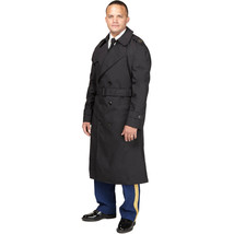ARMY Regulation Uniform Black Trench Overcoat All Weather ASU Jacket ALL... - £31.66 GBP