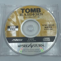 Tomb Raiders (Raider) Demo Disc Sega Saturn Japan promo &quot;not for sale&quot; t... - $91.99