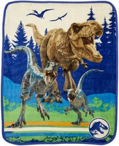 Jurassic World Kids Silky Soft Plush Throw Blanket measures 40 x 50 inches - $16.78