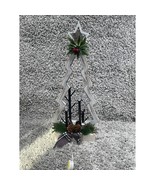 Centerpiece Table Arrangement Christmas Tree Candle Holder LED Decoration - $17.97