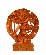 Dancing Rare Nataraj Statue Art deco Natraja Shiva Natraj wood Carving H... - $1,130.33 MXN