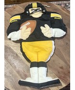 PITTSBURGH STEELERS 28” NFL WindJock Flag Wall Logo Wind Sock Vintage USA - $43.06 CAD