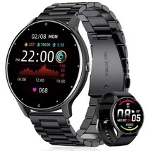 Zl02d Smart Watch Bluetooth Call Heart Rate Blood Oxygen Movement Pedometer In S - £28.42 GBP