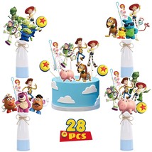 28Pcs Toy Inspired Story Birthday Party Supplies,Toy Inspired Story Party Center - £21.65 GBP