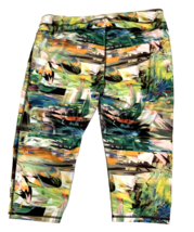 Lucy Blurred Floral Print Studio Hatha Capri Legging Size 3X, NWT - £37.21 GBP