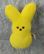 Just Born Easter Peeps Yellow Bunny Rabbit  Basket 6&quot; Plush Stuffed Animal 2021 - $6.95