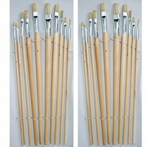 Lot of 2 - 20 Piece All Purpose Painting Oil Watercolor Acrylic Paintbrush Set - £5.46 GBP