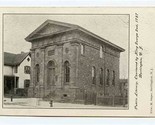 Public Library UDB Postcard Chartered By King George 2nd Burlington New ... - $17.80