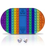 Big Pop Fidget Toys Jumbo Game Board Rainbow Push Bubble Popper Fidget S... - $16.82