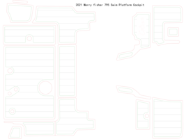 2021 Merry fisher 795 Swim Platform Cockpit Boat EVA Faux Teak Deck Floor Pad  - £554.72 GBP