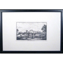 &quot;Veduta di Castel Fiorentino&quot; by Giuseppe Zocchi Etching Framed 27 1/4&quot;x39 1/8&quot; - £355.08 GBP