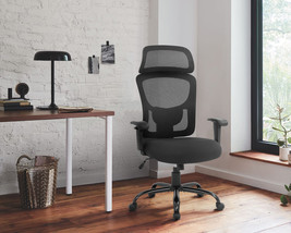 400Lbs Big And Tall Office Chair Seat With Lumbar Mesh Executive Task Desk Chair - £219.14 GBP