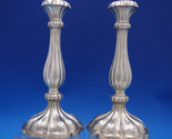 Austrian .812 Silver Candlestick Pair Fluted Design by CS - Vienna 1863 ... - £583.30 GBP